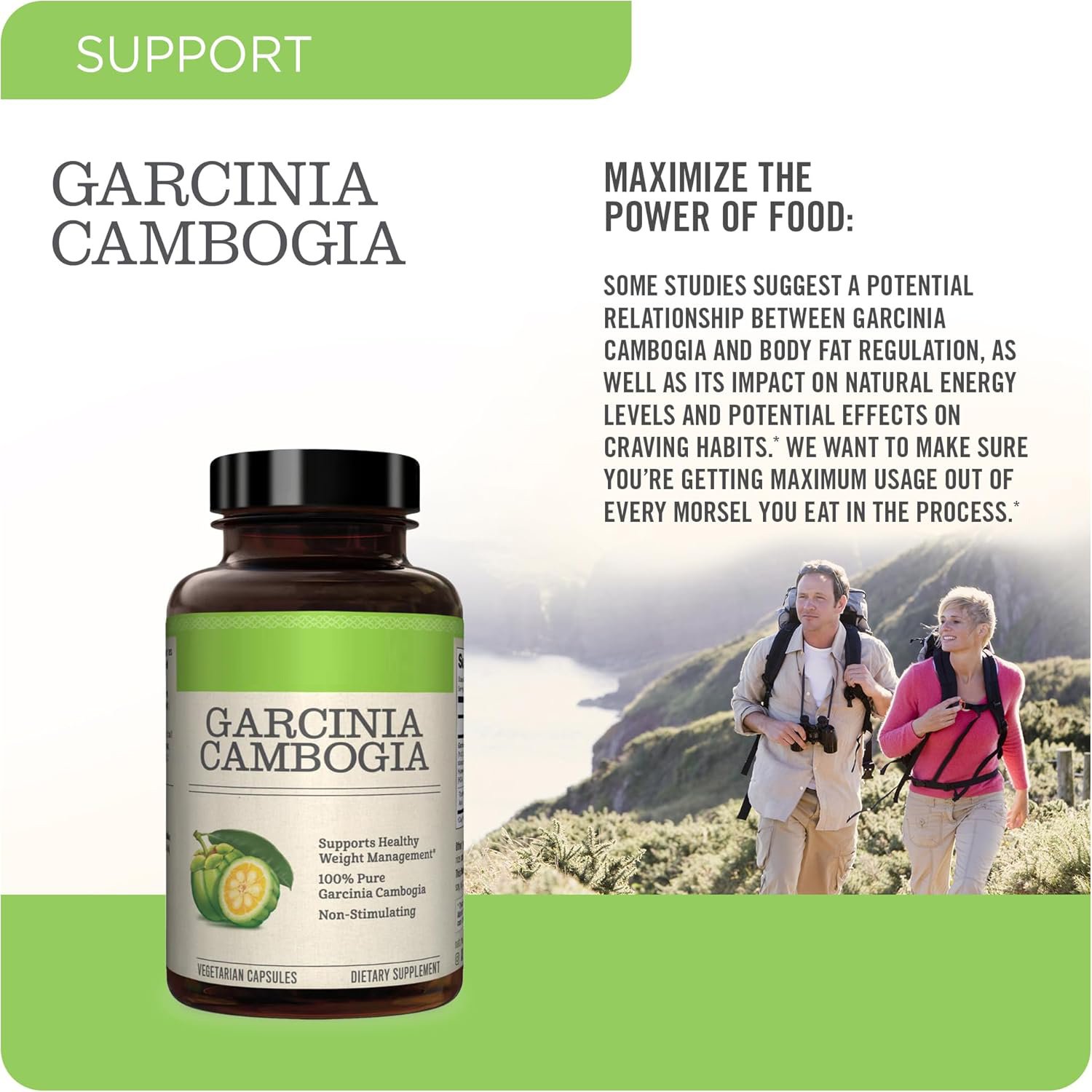 healthcare suppement Garcinia Cambogia HCA Extract Supports Weight Loss Fat Burning Appetite Suppressant Pills
