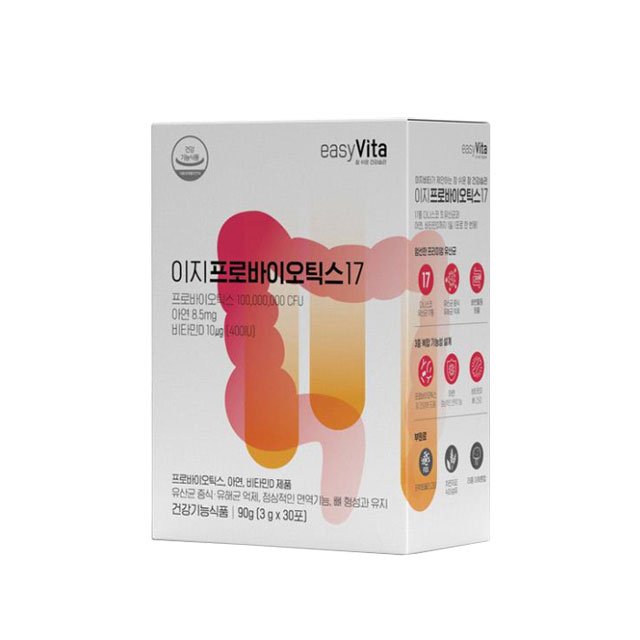 Korea Mcnulty Bio Helath Supplement 17 Species of Live Lactobacillus Containing Easy Probiotics 17 Powder 3.0g * 30Sticks