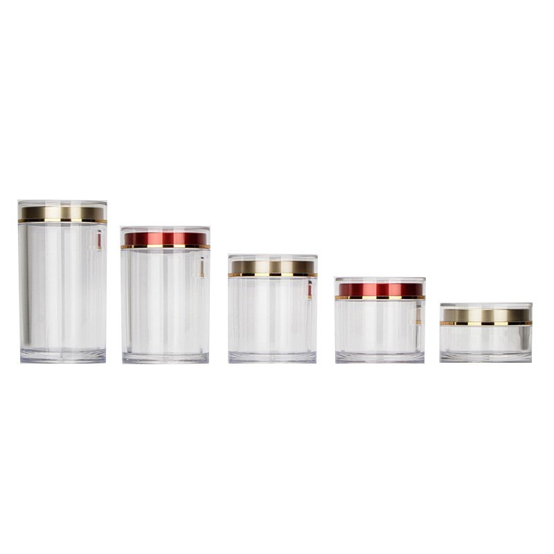 health care plastic supplement bottles packaging acrylic containers plastic jar with lid