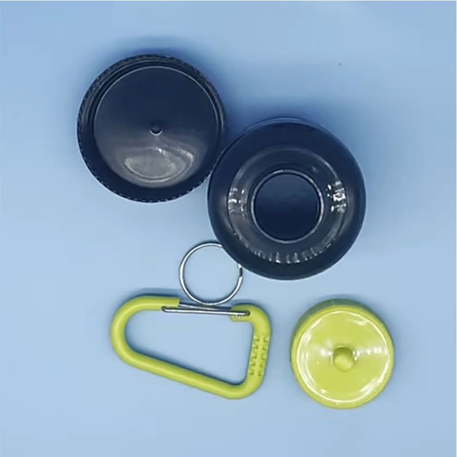 Customized Fitness Gift 100ml Protein Container Keychain Supplement Funnels Gym Whey Powder Storage Workout Box