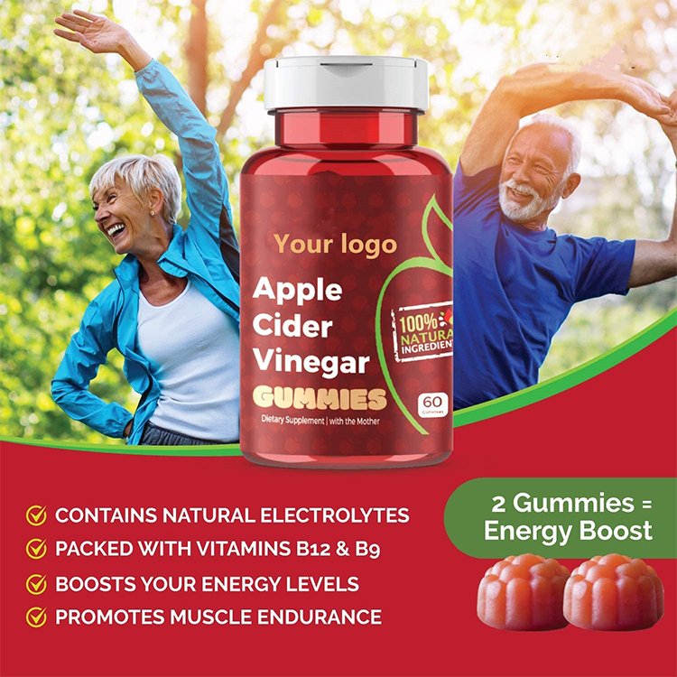 Wholesales Private Label Organic Healthcare Supplement Bear Vegan Slimming Lose Weight Loss ACV Cider Vinegar Gummies