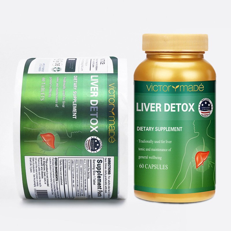 Custom Printing Healthcare Medicine Packaging Label Stickers Pill Bottle Vitamin Labels For Bottles Supplement Label
