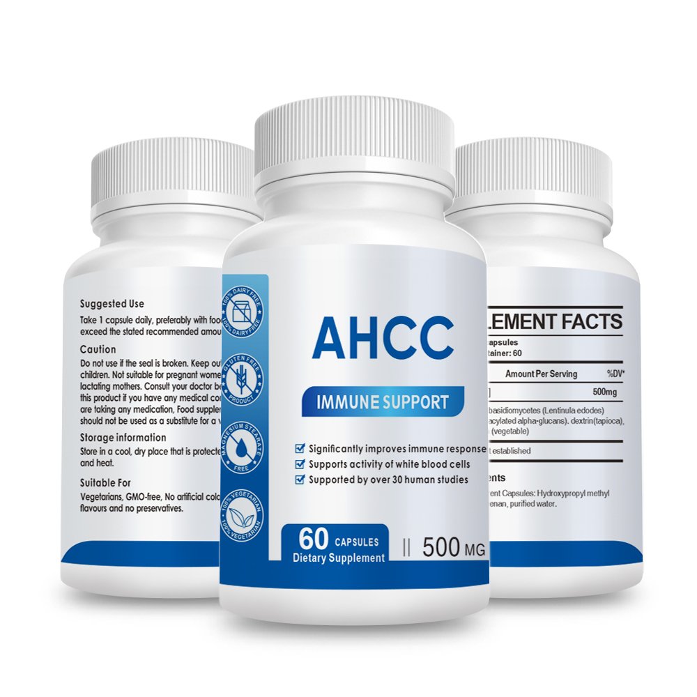 OEM Private Wholesale Price ahcc capsules 1500 mg supplement 750 ahcc capsule