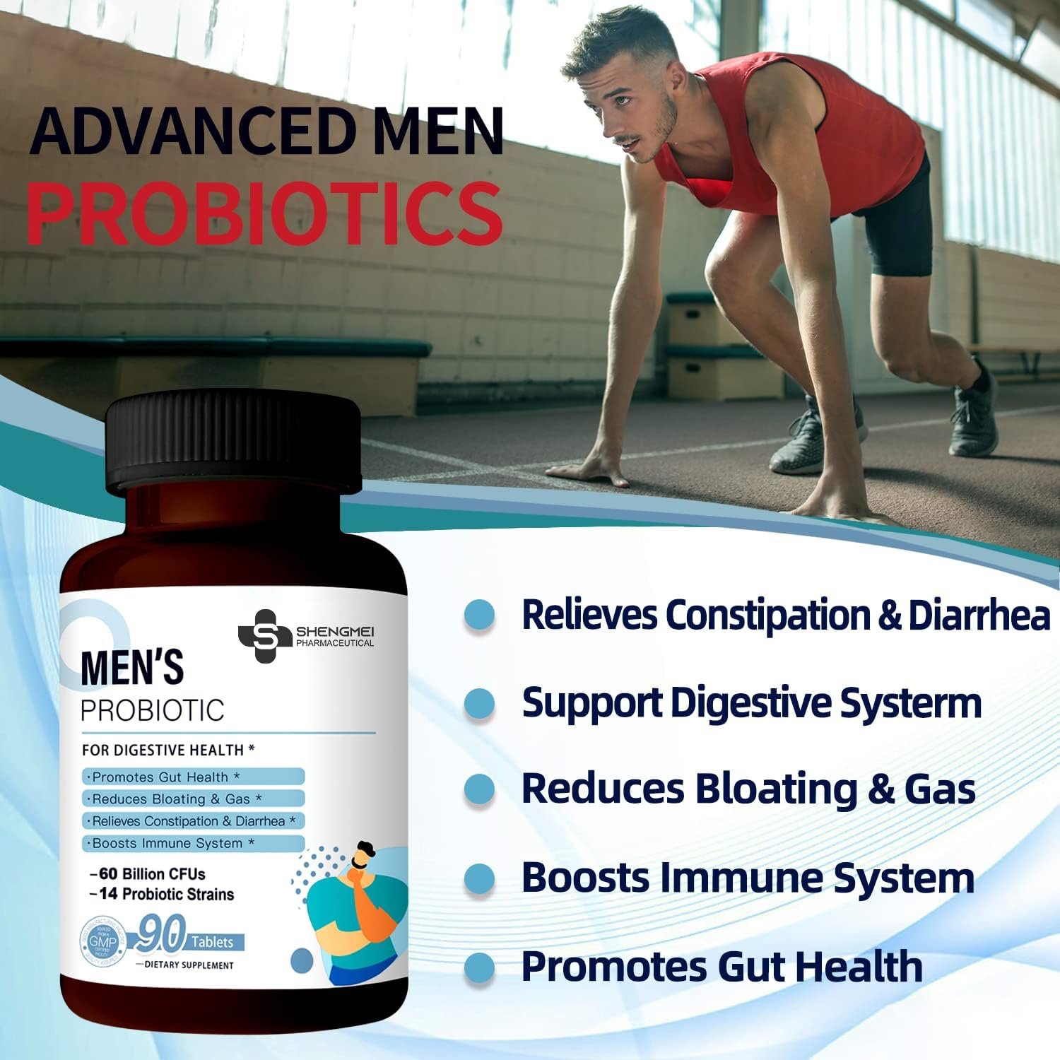 OEM Healthcare Supplement 900Billion CFU Lactobacillus DelbrueckiiProbiotics Tablets Probiotics Tablet