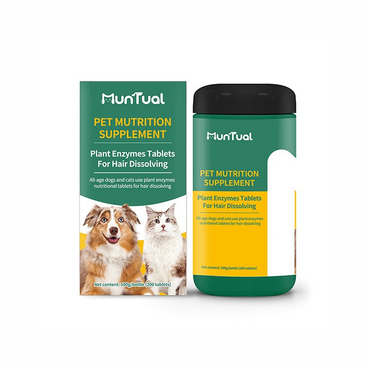 Private label cat dog pet milk hair probiotics health care nutrition supplement multi vitamin Tablet for Pet food