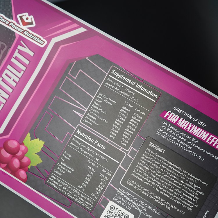 food dietary spots supplement bottle label packaging printing spot uv raised effect healthcare sticker