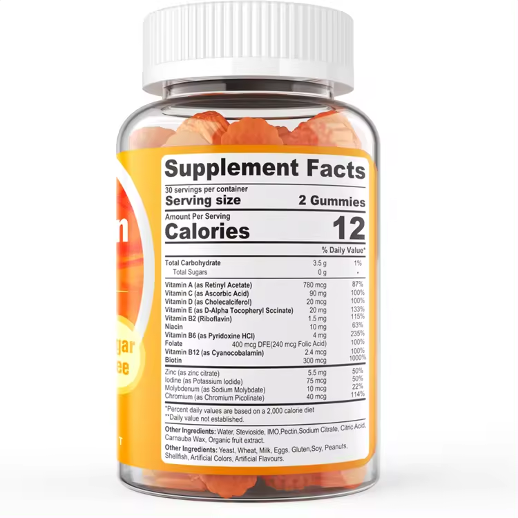 Wholesale Healthcare Supplements Adults Vitamins Best Vegetarian Men's Multivitamin Gummies for Women