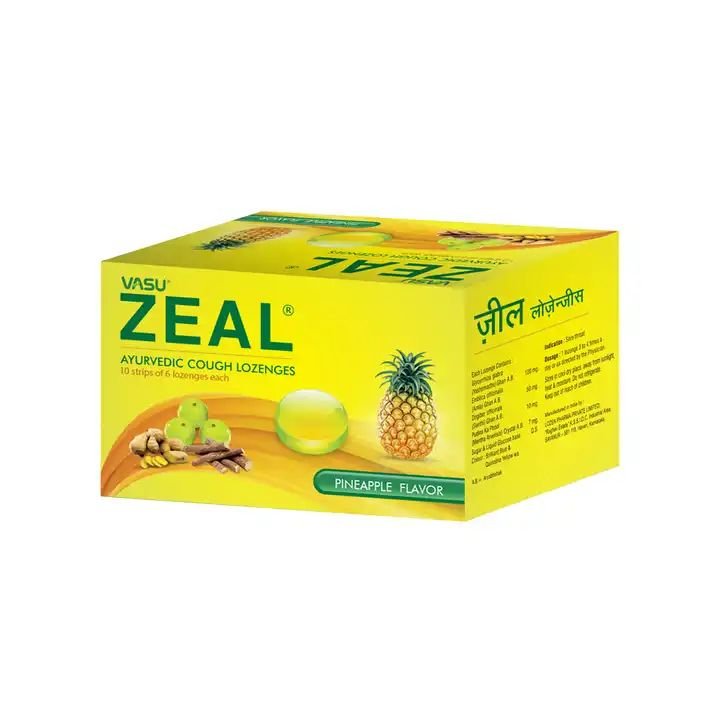 Hot Selling Herbal Supplements Zeal Ayurvedic Lozenges for Congestion Free Easy Breathing from Indian Manufacturer from India