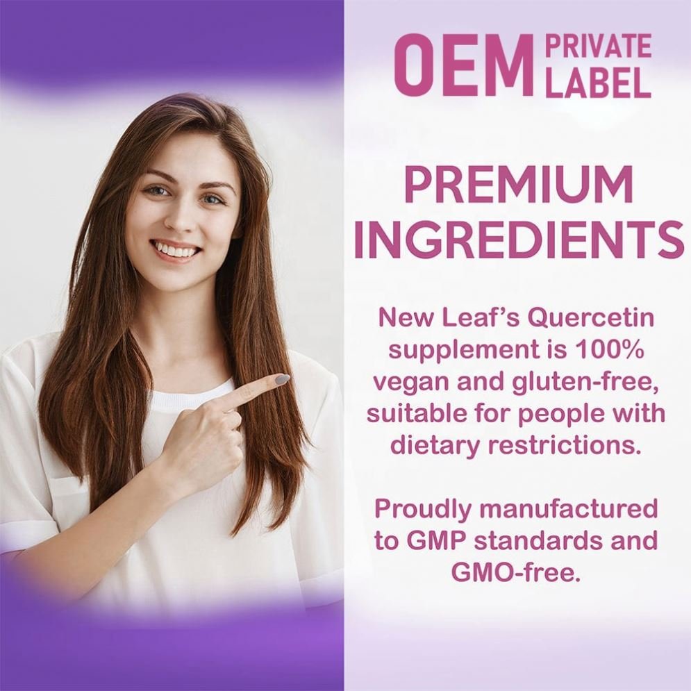 Private Label Quercetin Capsules supplement Boost Immunity Nootropics Vitamins Cellular Quercetin capsules Dihydrate Supplement
