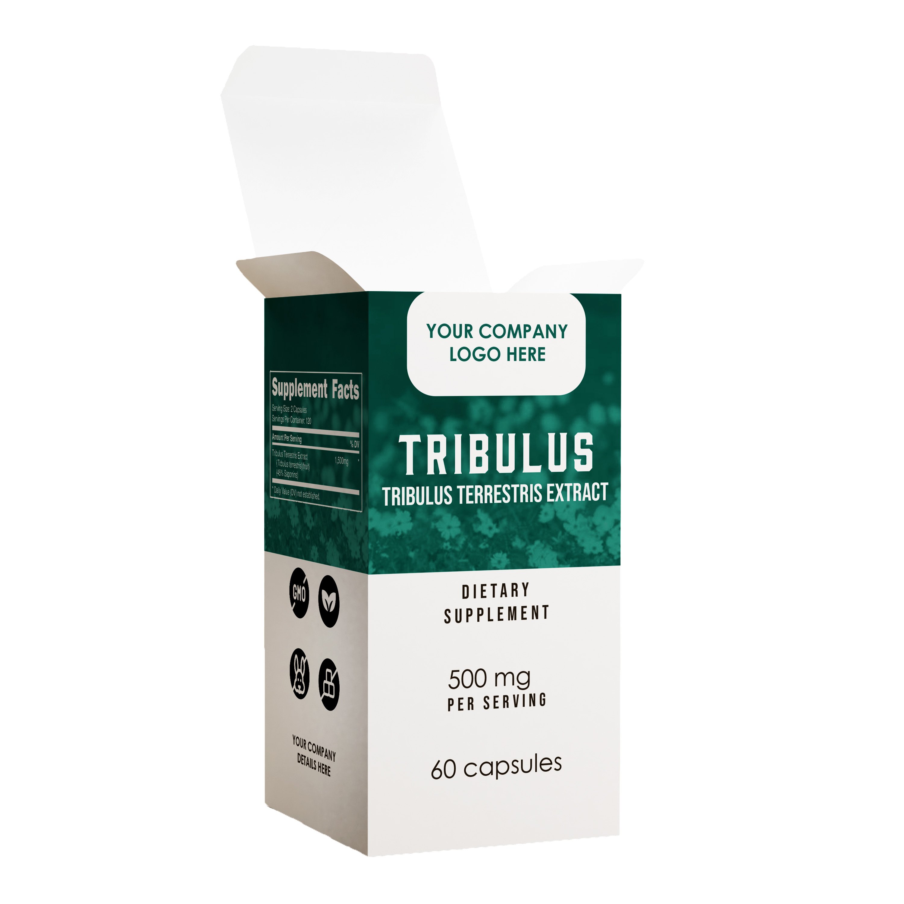 Non-GMO Tribulus Terrestris 2024 Top-selling Indian-made supplement for heart health & physical performance with highest potency