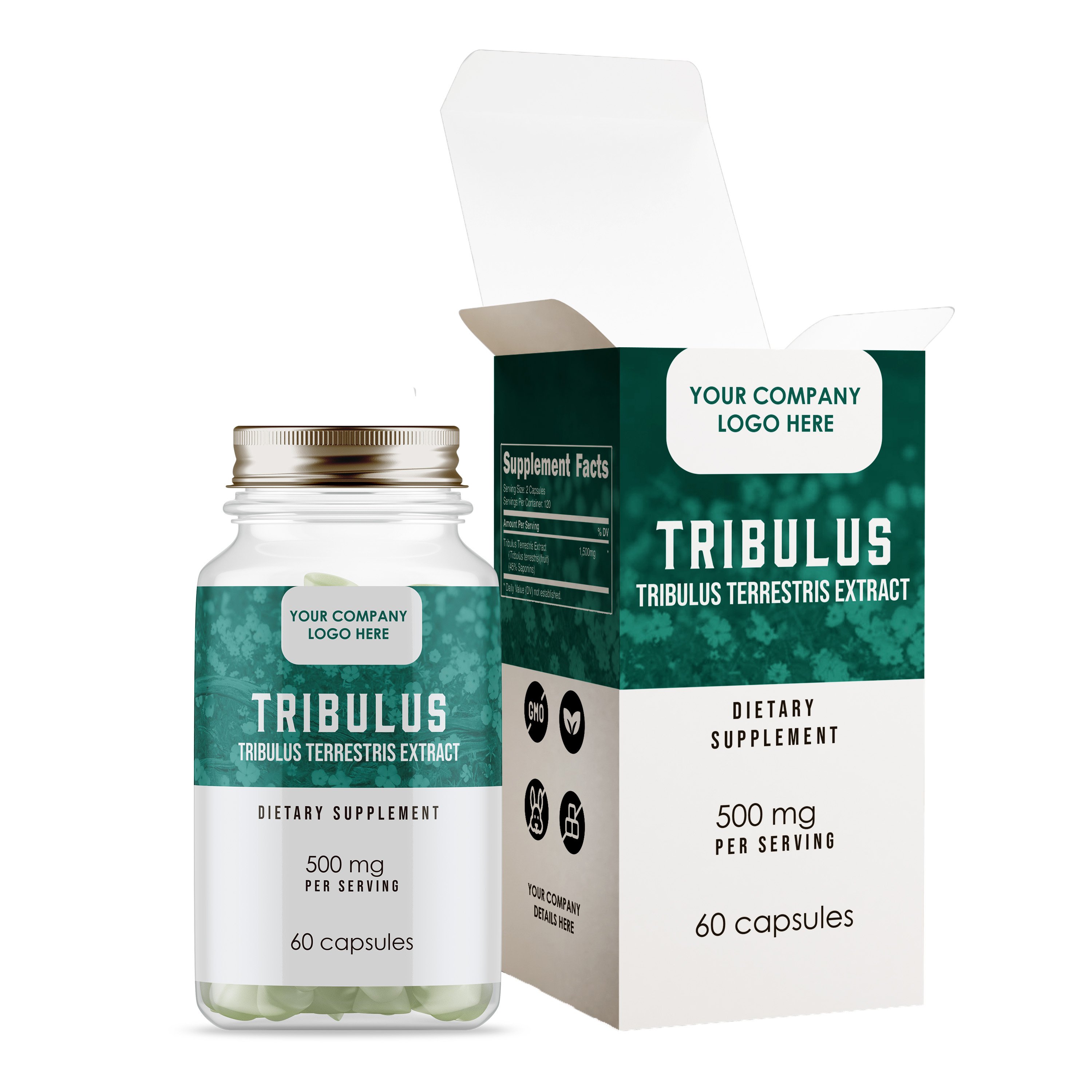 Non-GMO Tribulus Terrestris 2024 Top-selling Indian-made supplement for heart health & physical performance with highest potency