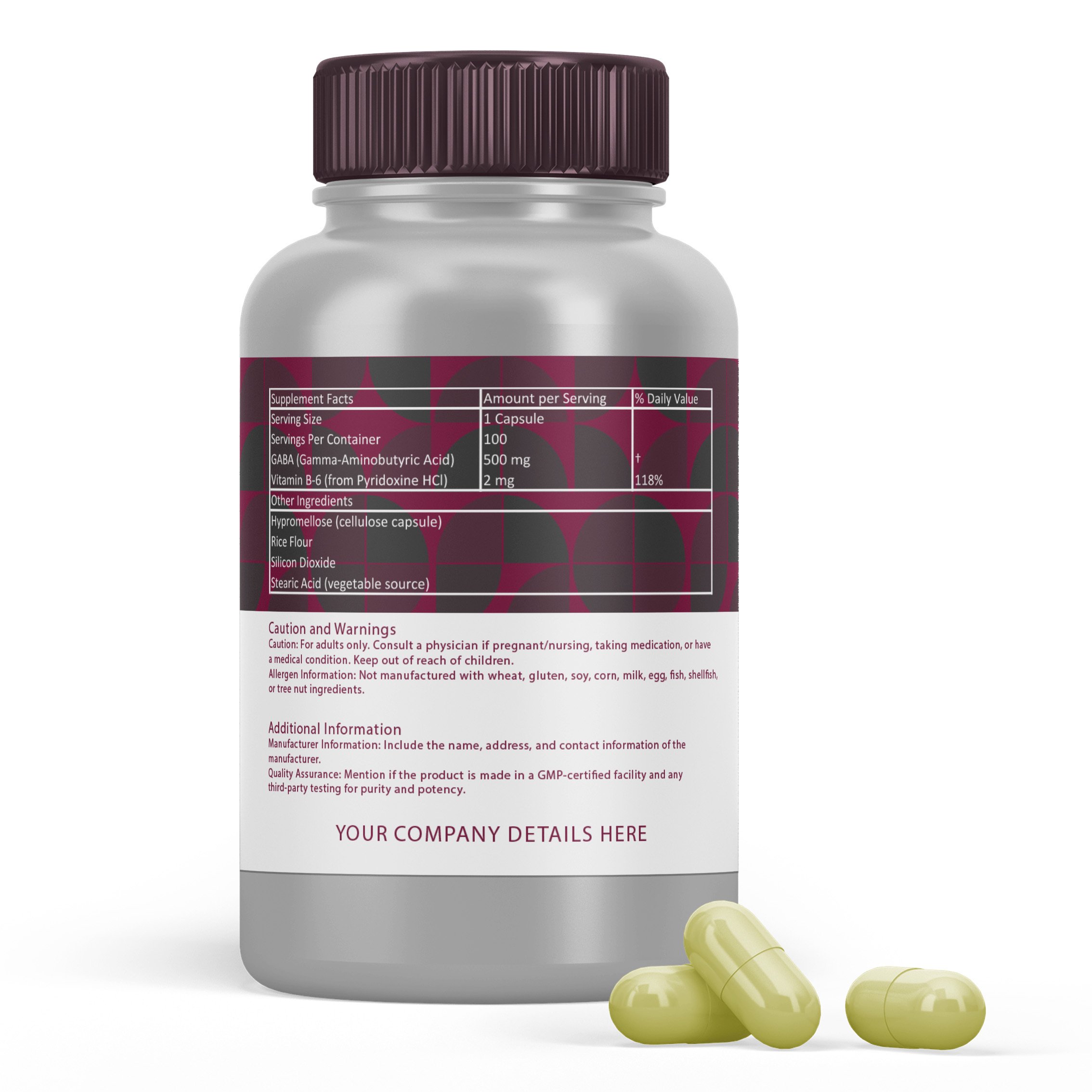 OEM/ODM Amazon hot sale most popular health nutrition GABA for men and women mood support sleep aid Sample & design available