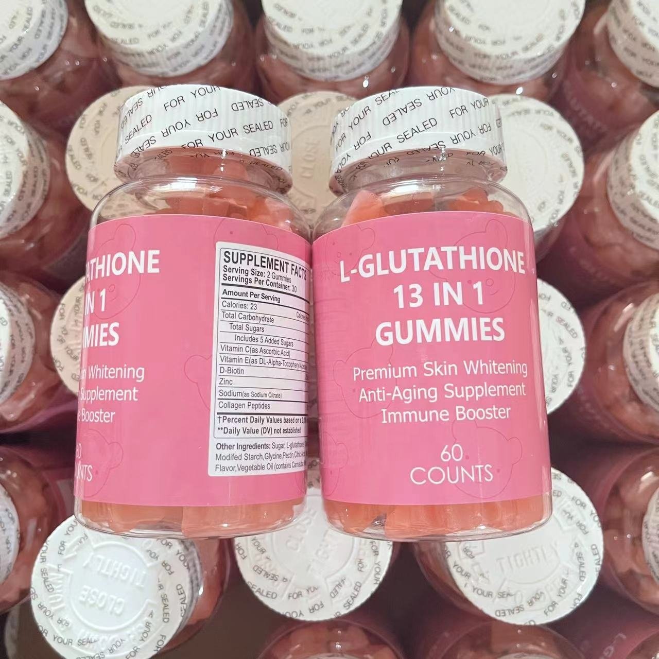 OEM Supplement Natural Healthcare 13 In 1 Brightening L Collagen 13 In 1 Skin Whiteningbrightening Gummies