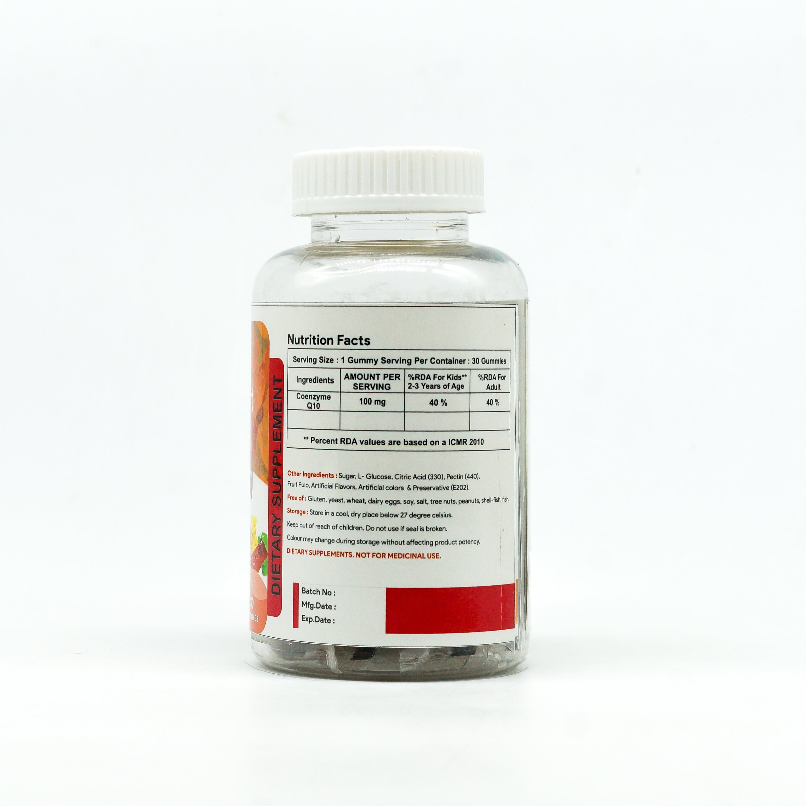 Private Label 30 Coq10 Gummies Coenzyme Q10 Ubiquinol Gummies For Healthy Heart And Energy Support