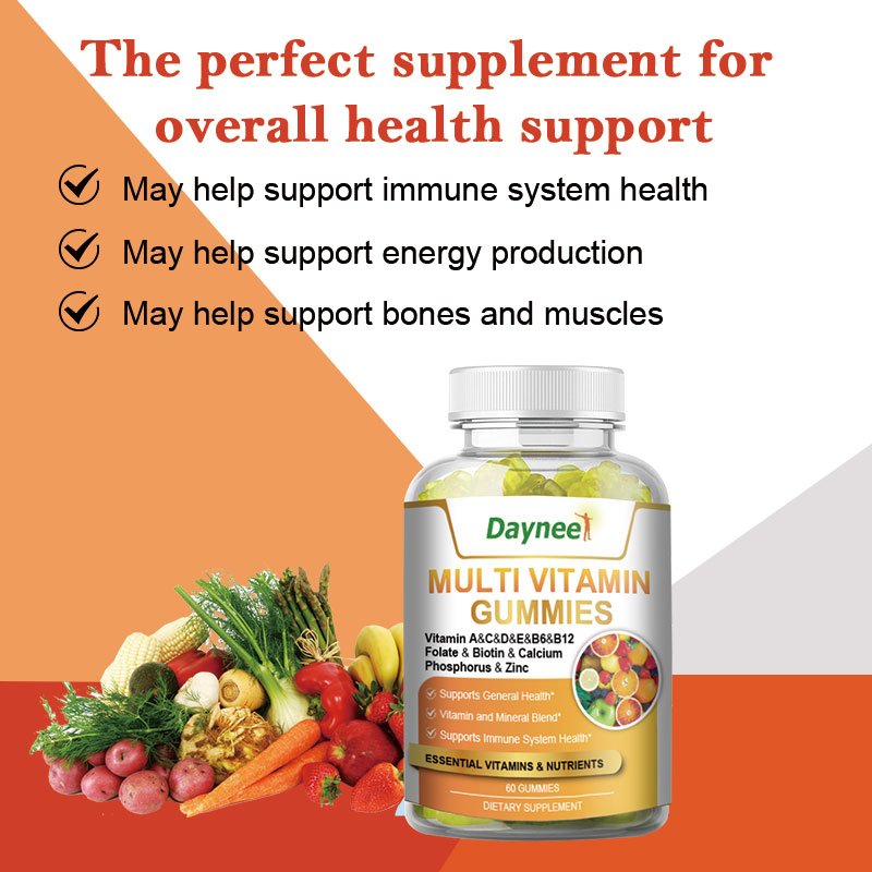 Healthcare supplements Multivitamin Gummies Sugar Free Bear Support Overall Health Gummy Multi Vitamin Gummies