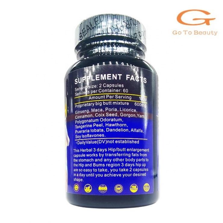 Gotobeauty OEM explosion Big butt capsules Wins town enhance Buttock Firming Abundant Healthcare supplements herbal butt pills
