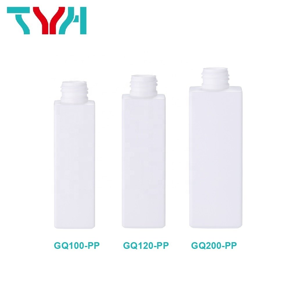 100ml 120ml 200ml 250ml 300ml PP White Square Plastic Empty Bottle with Pump Sprayer Cap Lid Skin Care Cosmetics (GQ-PP Series)