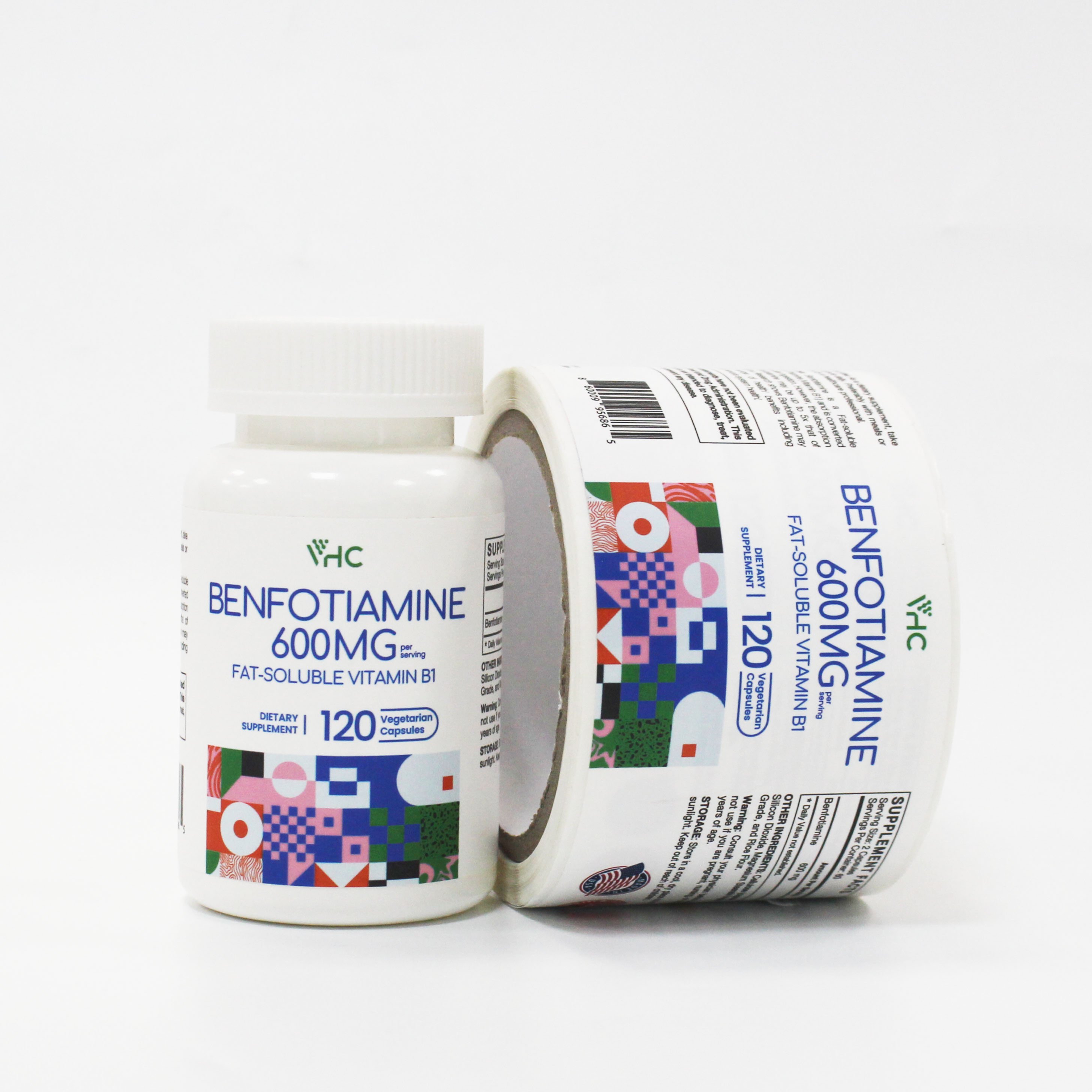 Premium Quality Healthcare Supplement Custom Label Vitamin bottle label sticker printing