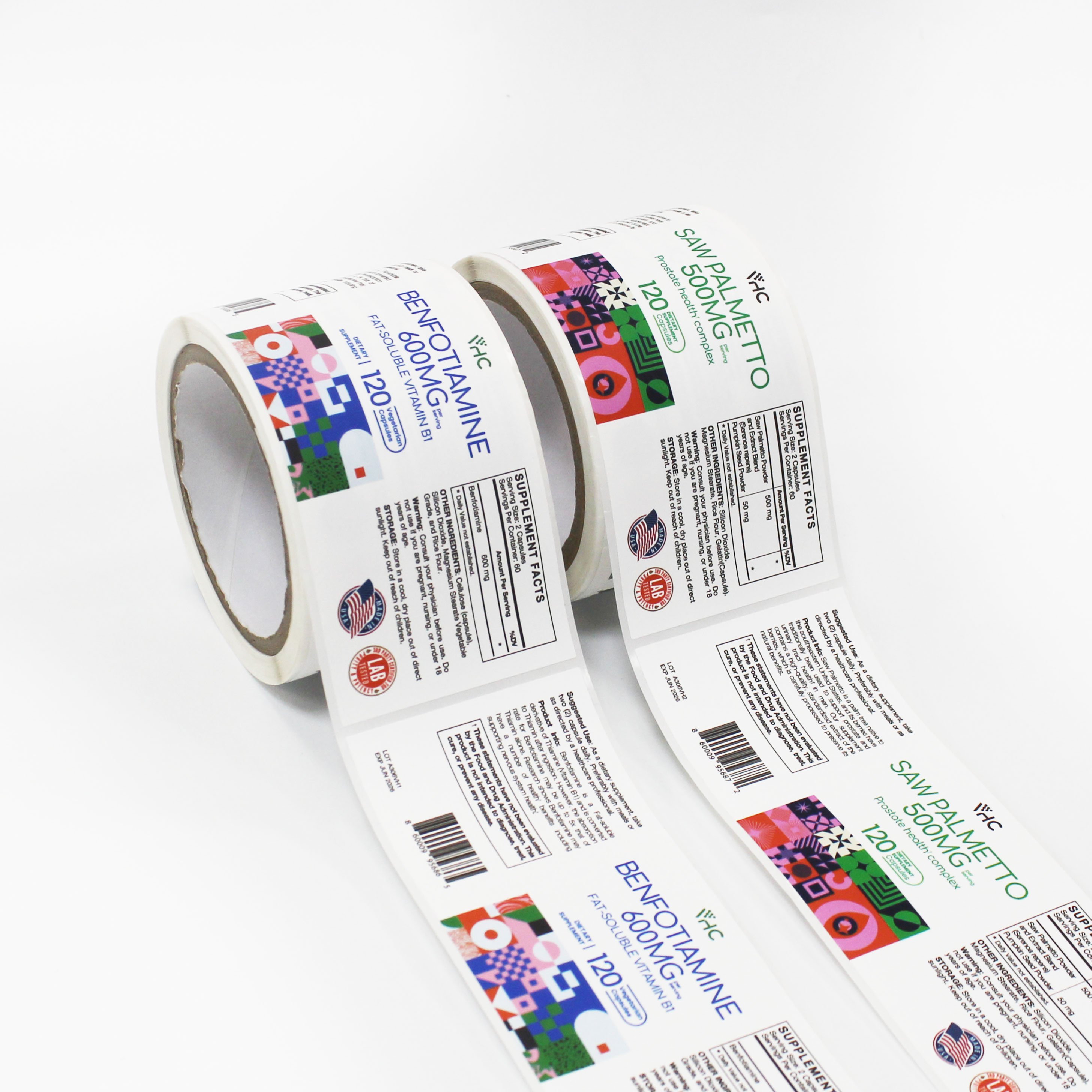 Premium Quality Healthcare Supplement Custom Label Vitamin bottle label sticker printing