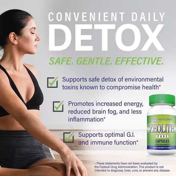 Activated Zeolite Capsules Hot sales capsules healthcare support health strength supplement Activated Zeolite Capsules