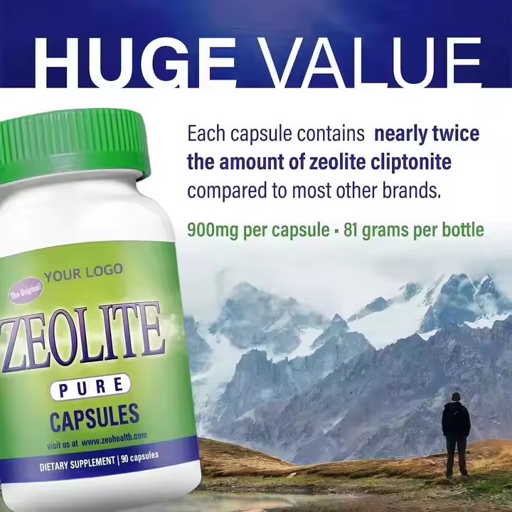 Activated Zeolite Capsules Hot sales capsules healthcare support health strength supplement Activated Zeolite Capsules
