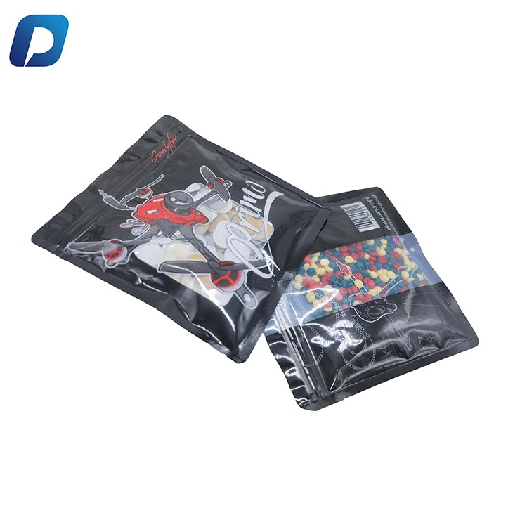 Customised Printed Pill Packaging Pouch with Foil Ziplock for Healthcare Supplements