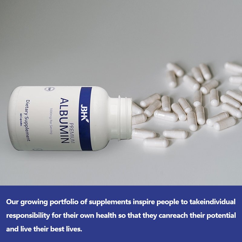 Premium Albumin Protein Supplement Extra Strength 1000 mg 240 capsule healthy Kidney Liver Promote General Wellness Energy