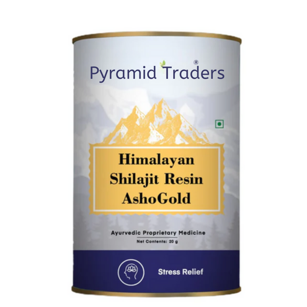 Himalayan Shilajit Resin Ashogold 20gram Stamina Body Mind Immune System Improvement Muscle Strength Release Stress Relax Body