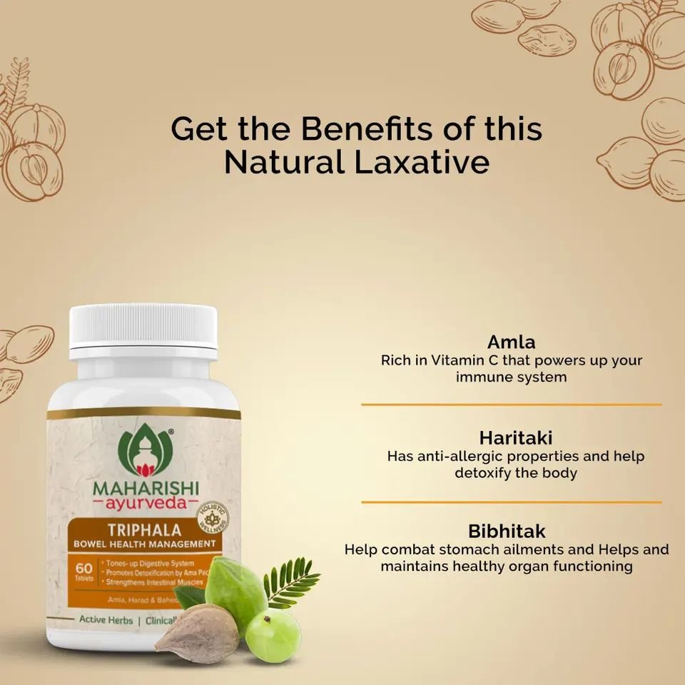 Premium Quality Pure Triphala powder From Maharishi Ayurveda Healthcare supplement For Export at best price