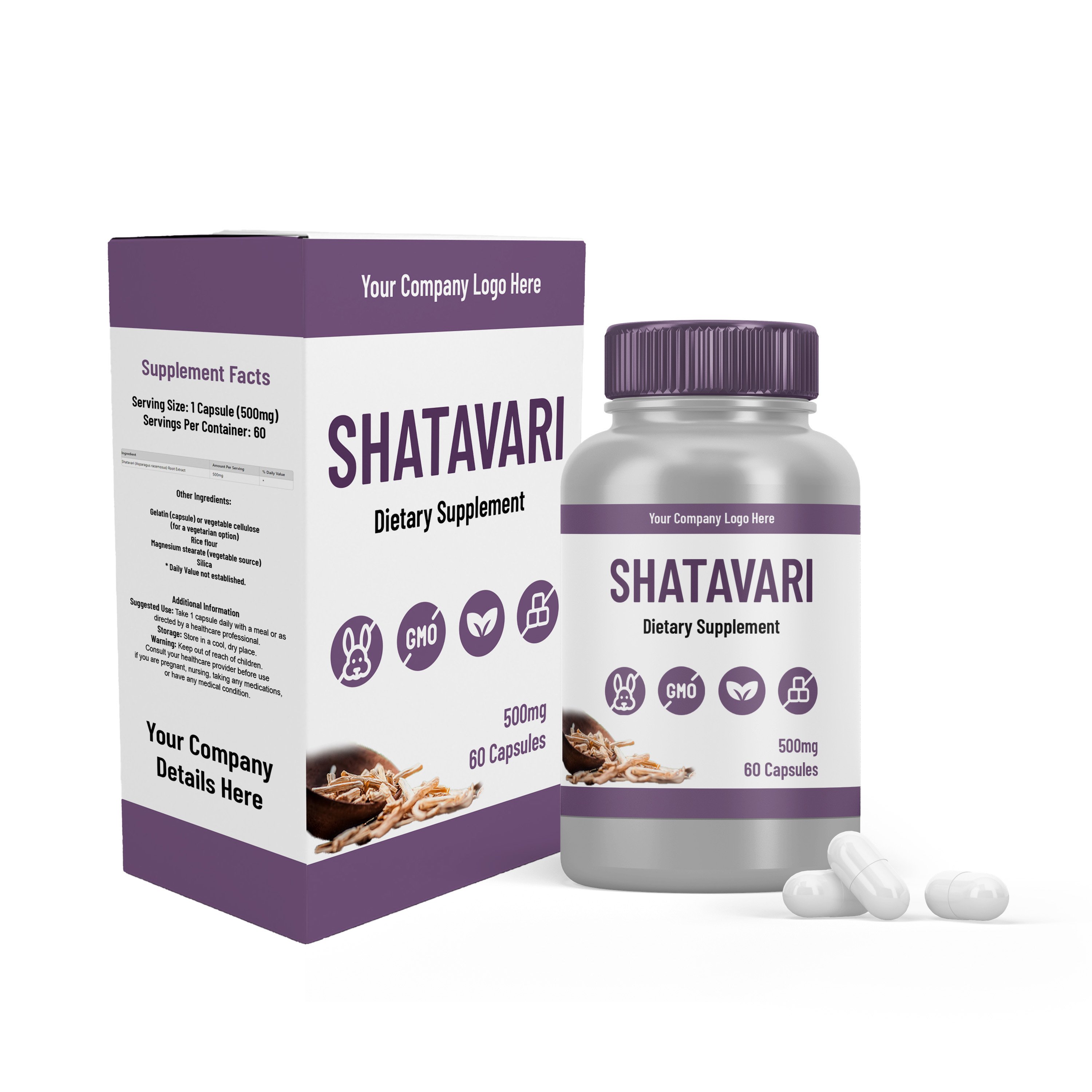 ISO/GMP Certified Shatavari herbal extract trending 2024 product Vegan capsules OEM available Amazon hot sale with free design