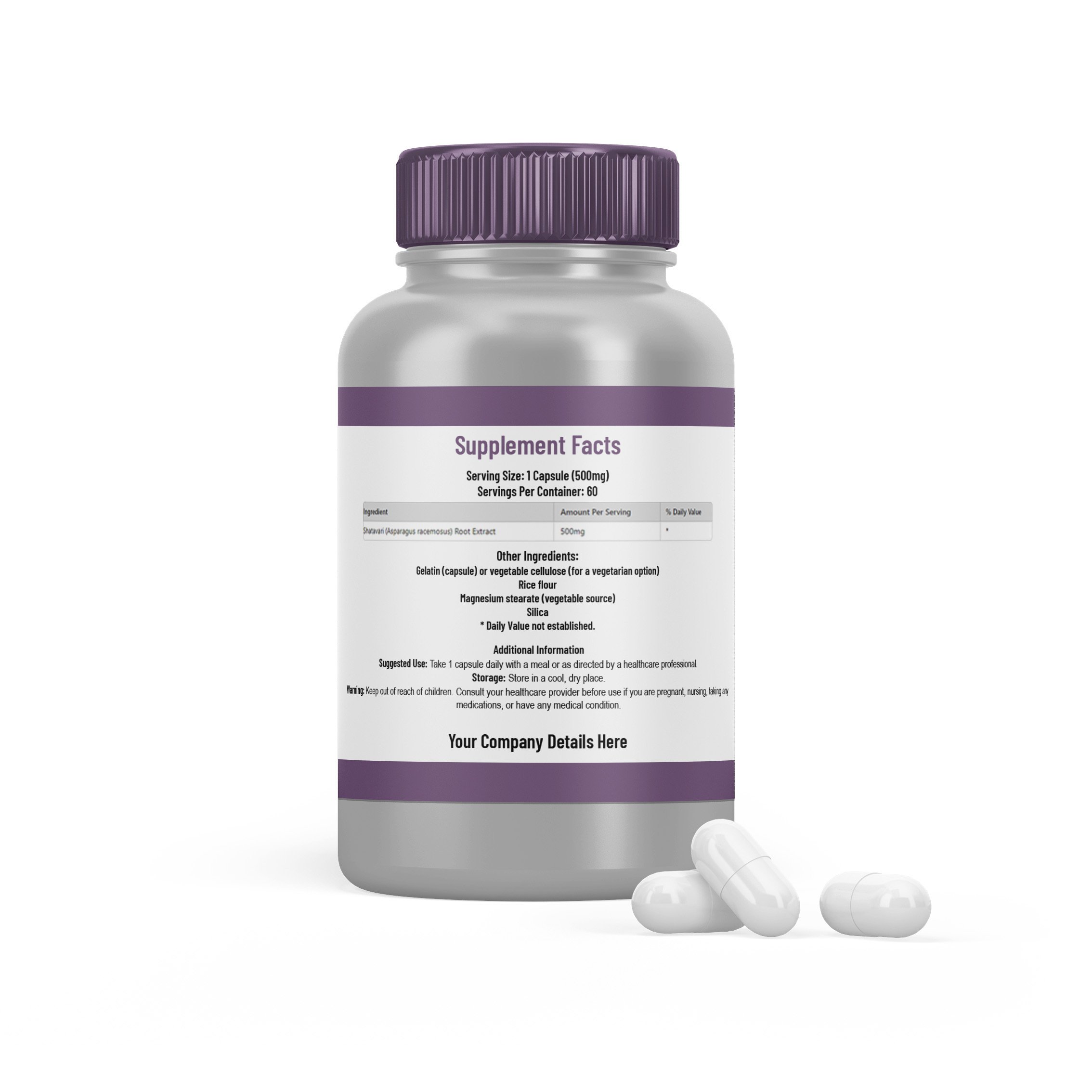 ISO/GMP Certified Shatavari herbal extract trending 2024 product Vegan capsules OEM available Amazon hot sale with free design