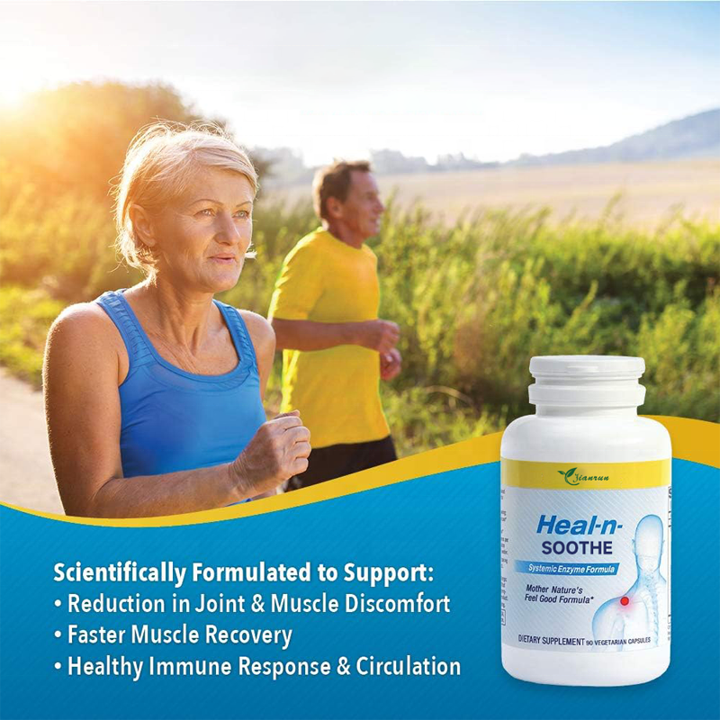 OEM Natural Healthy Immune Joint Support Supplement Proteolytic Enzymes Capsules for Maximum Back Support