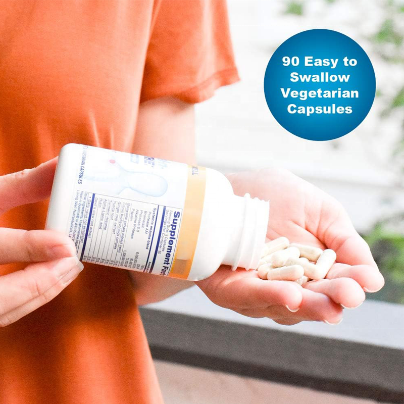OEM Natural Healthy Immune Joint Support Supplement Proteolytic Enzymes Capsules for Maximum Back Support