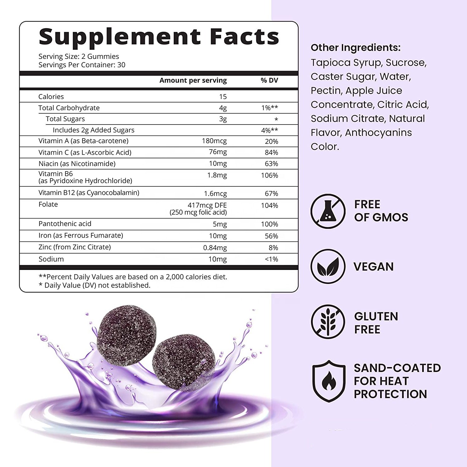 OEM Healthcare Supplement sleep vitamin sugar free hair skin nutritional multivitamin vitamins gummies