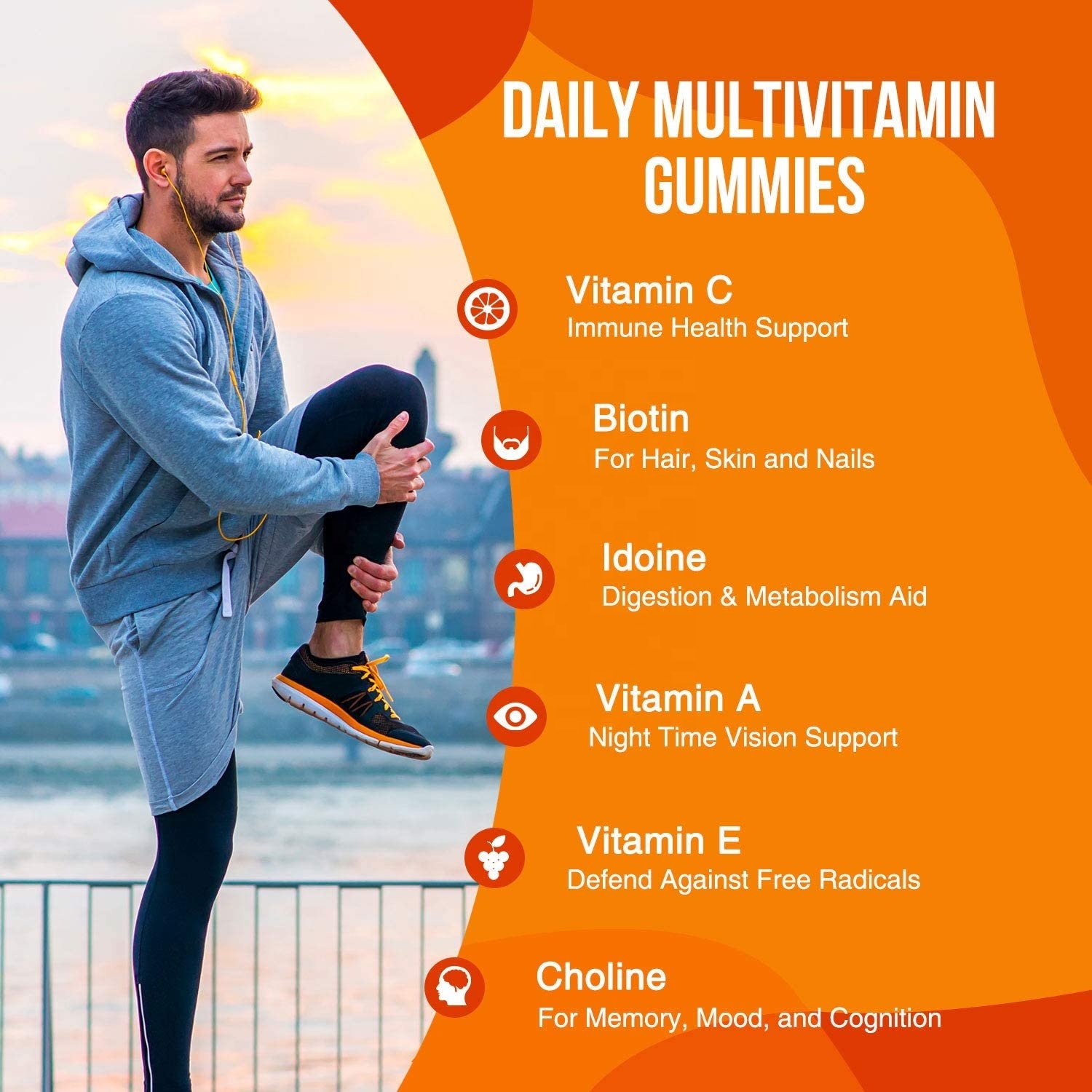 OEM Healthcare Supplement sleep vitamin sugar free hair skin nutritional multivitamin vitamins gummies