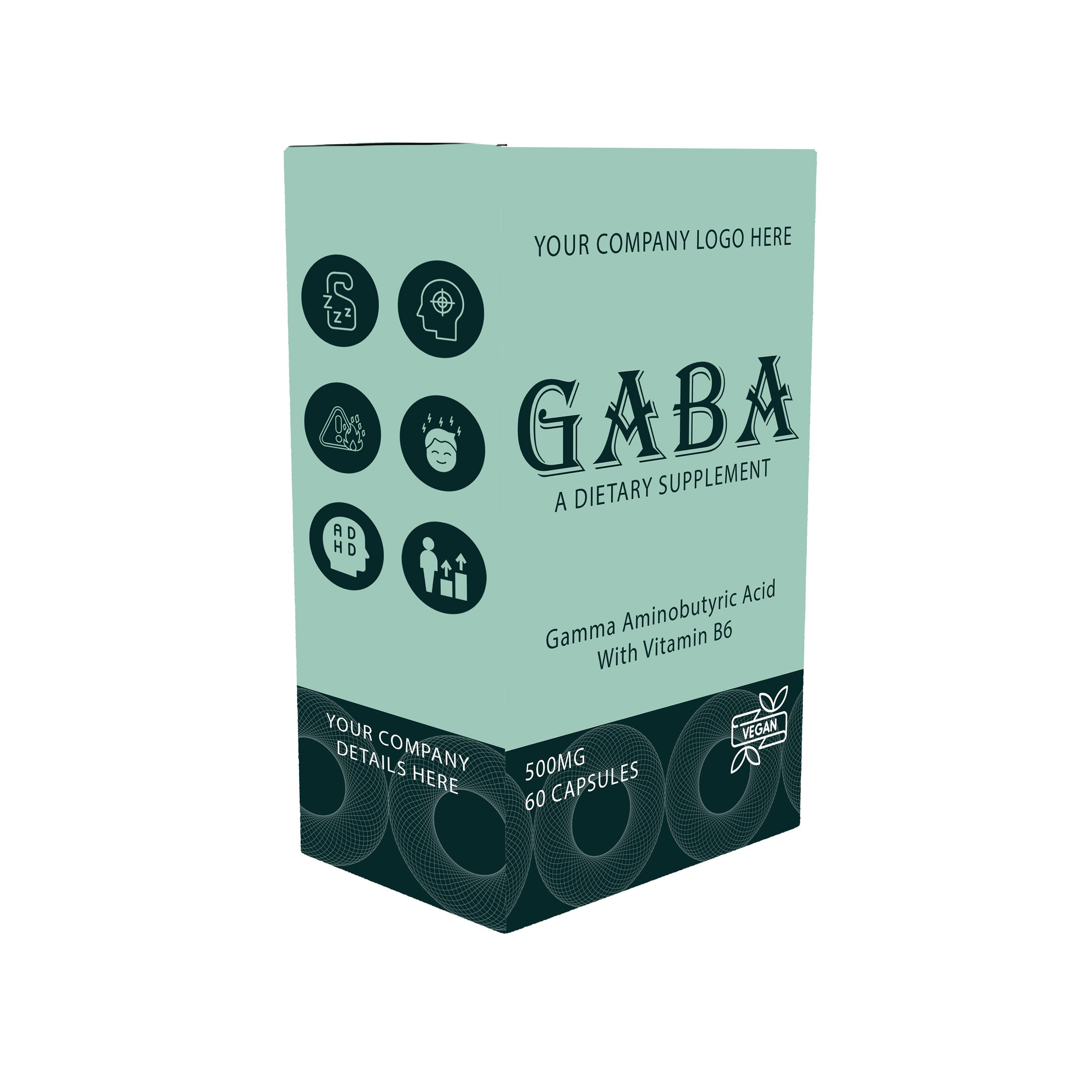 Antioxidant GABA dietary supplement energy enhancer natural formula non-GMO gluten-free promotes muscle growth Wholesale price