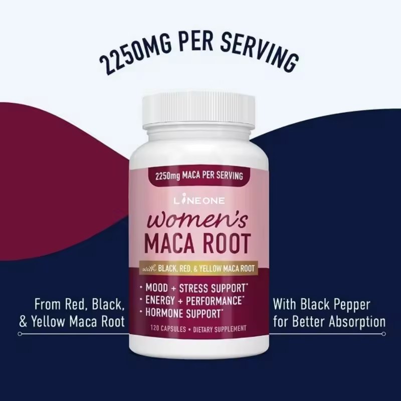 Professional manufacturer Maca Root Capsules women's hormone balance support Best Energy Boost Supplement