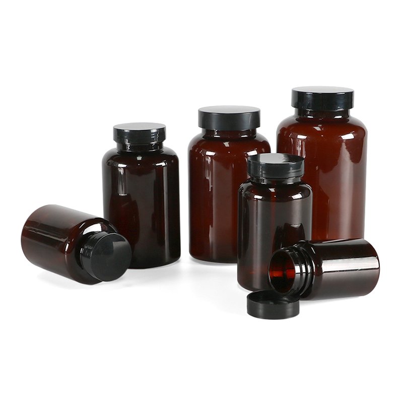 Custom Biodegradable packaging PET Plastic Bottle for pill bottle gummy vitamins Healthcare Supplement container