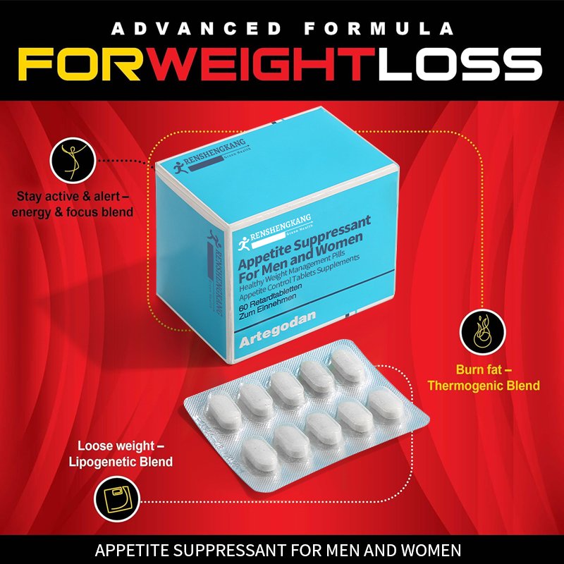 OEM ODM 100% Natural Appetite Suppressant For Men and Women Healthy Weight Management Pills Appetite Control Tablets Supplements