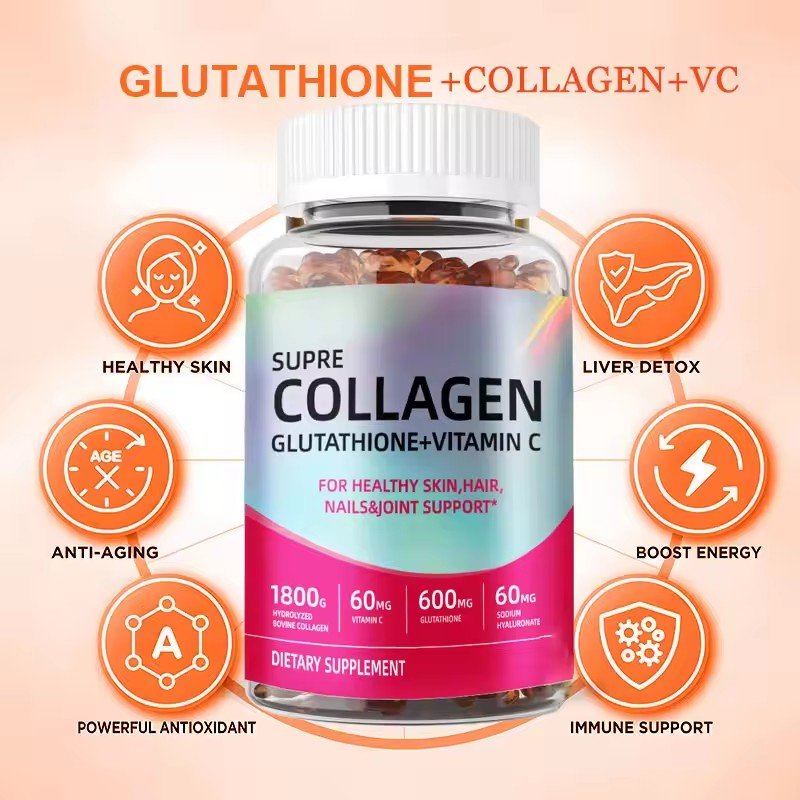 Private Labels Organic Vegan Collagen Biotin Gummies OEM High Quality Beauty Skin Care Hair Healthcare Supplements