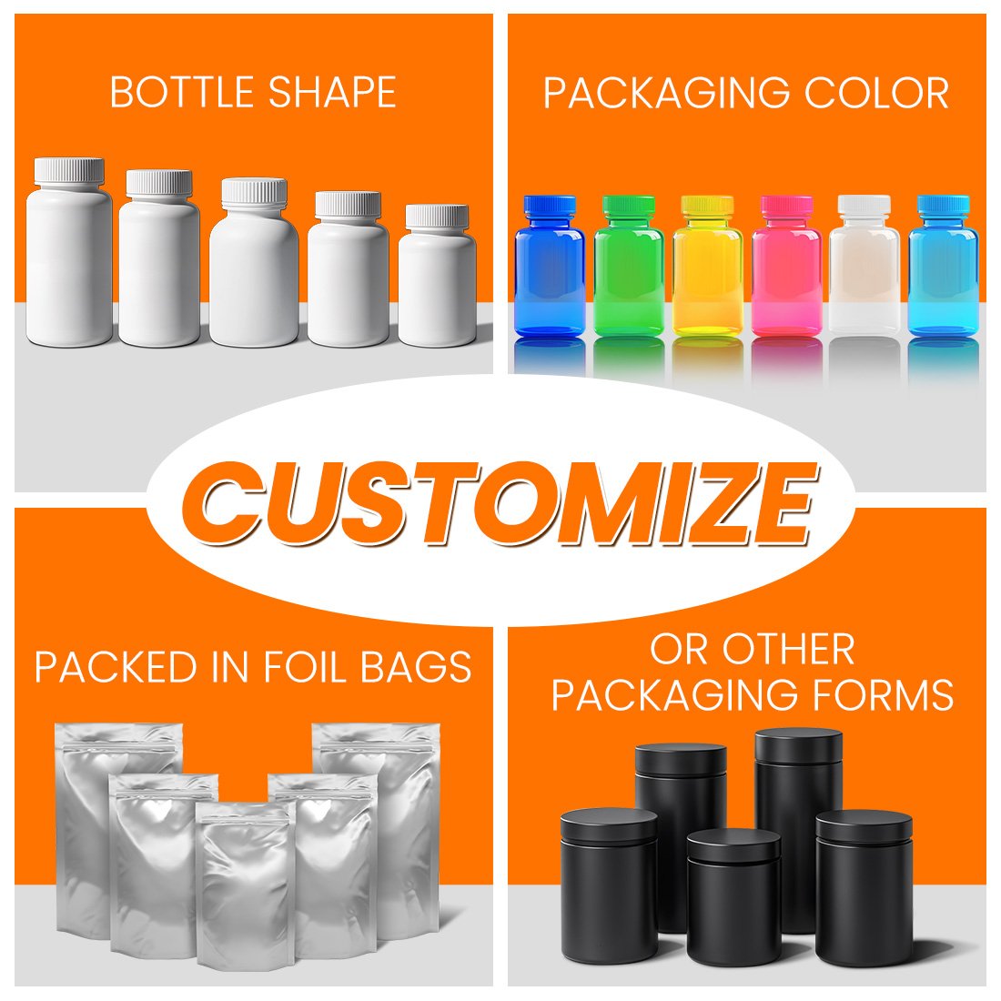 Adults Whitening Capsules L-Glutathione Pills Vitamin C Frozen Collagen Supplements 2:1 Marine Collagen Capsules