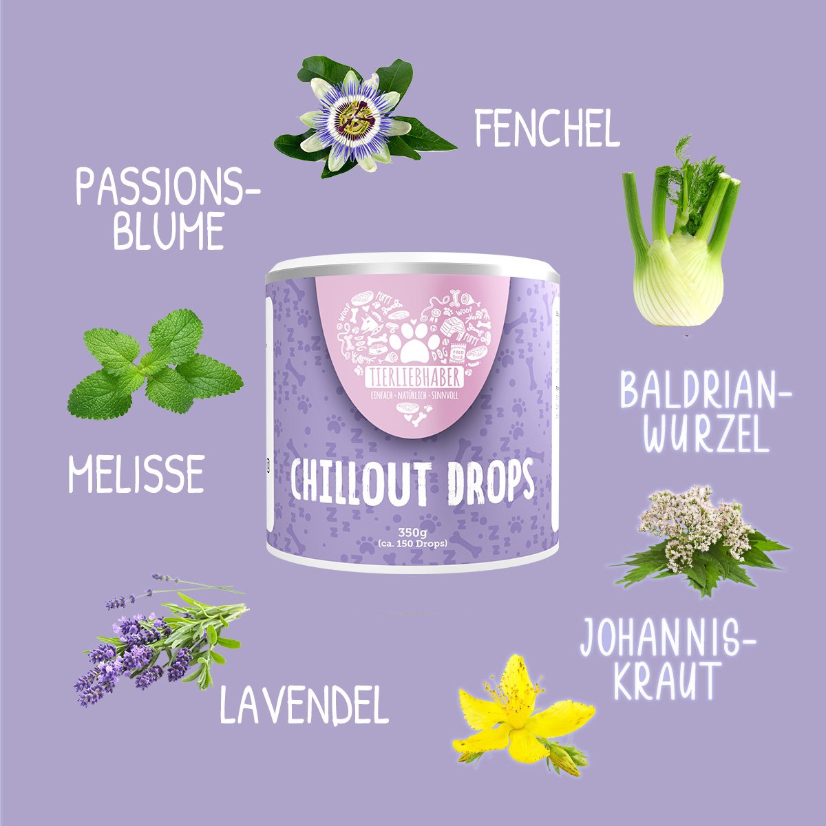 Tierliebhaber Brand Pet Healthcare Products Nutritional Supplements Science Diet Dry Dog Food Chillout Drops