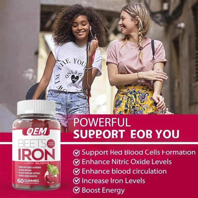 Healthcare Supplement Superfood Organic Beet Root Extract Gummy Natural Beetroot Gummies