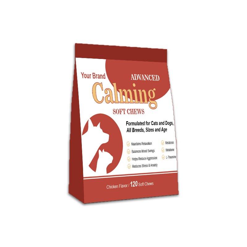 OEM/ODM Custom Pet Supplement Calming Chews Anxiety And Calming Supplement Relief Stress for Dogs