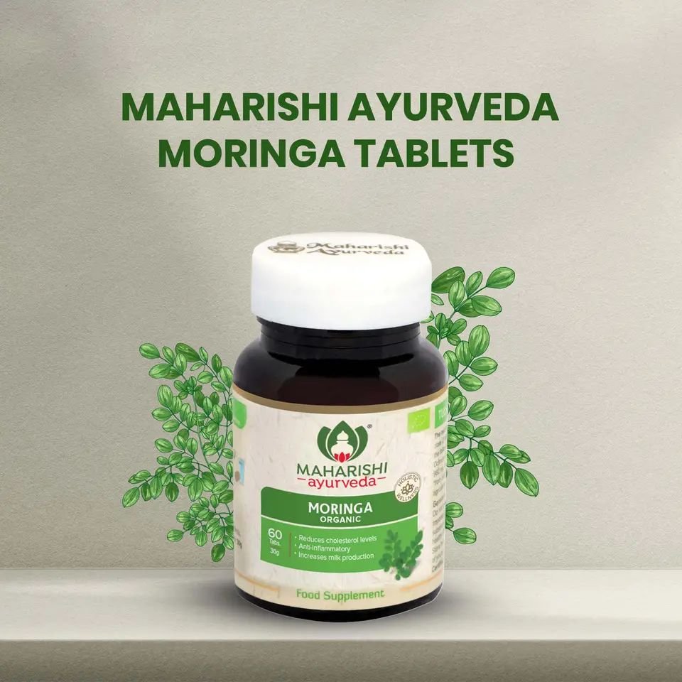 Organic Moringa Tablet Uesd as Healthcare Supplement From Maharishi Ayurveda Best Healthcare supplement For Export