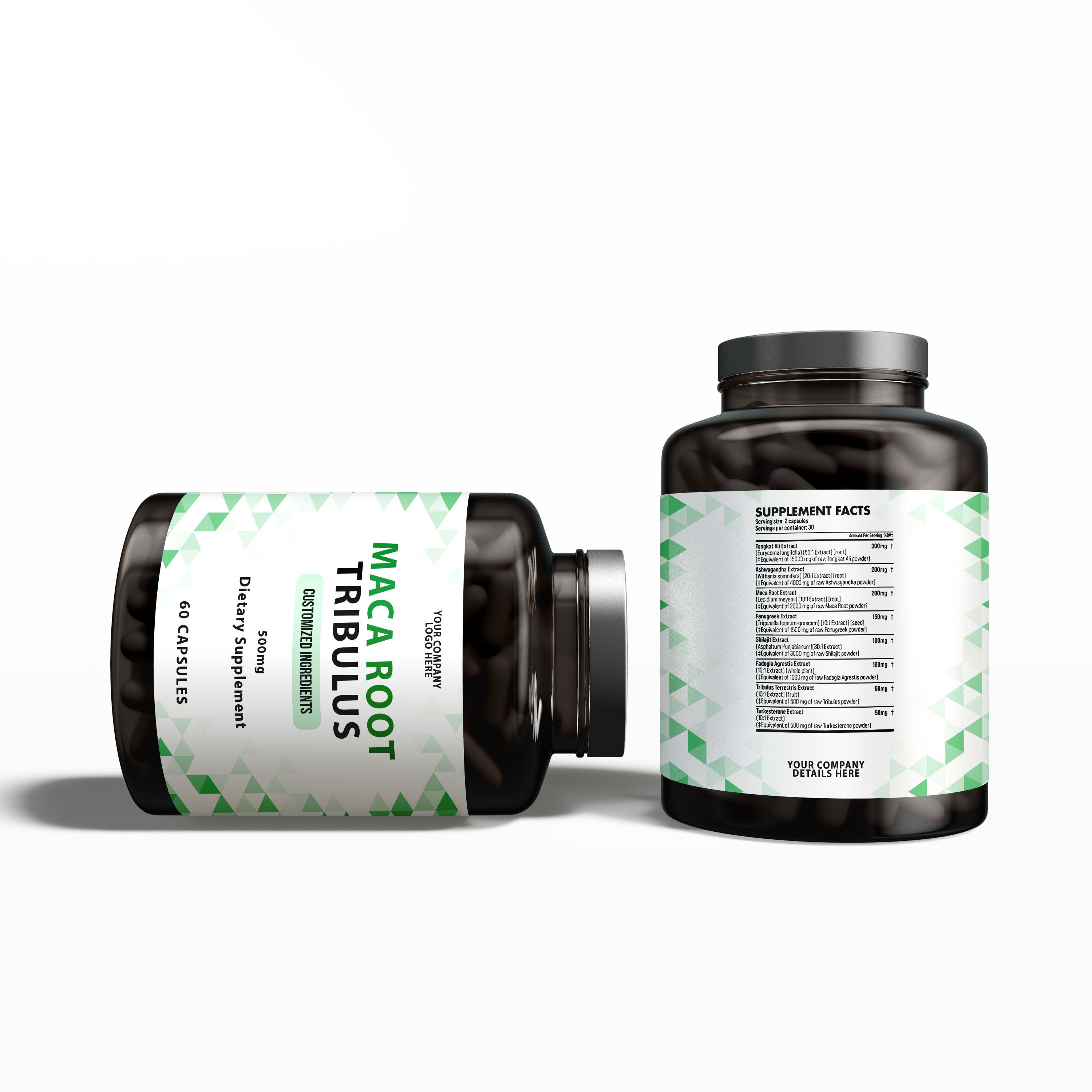 100% pure organic Tribulus Terrestris with Maca Capsules Ideal for bulk buyers seeking premium plant extract herbal supplements