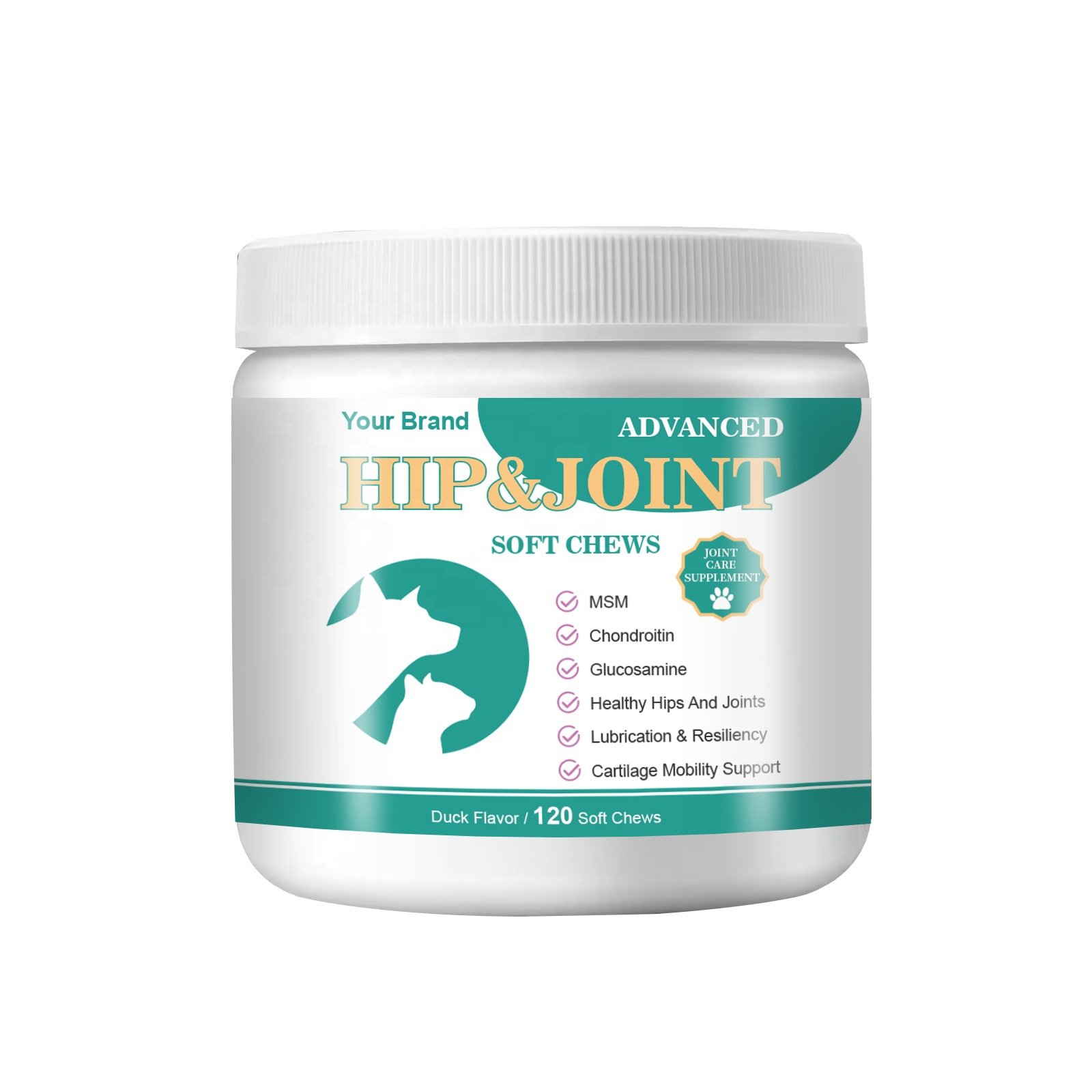 Natural Care Hip And Joint Supplement Soft Chews For Cats and Dogs