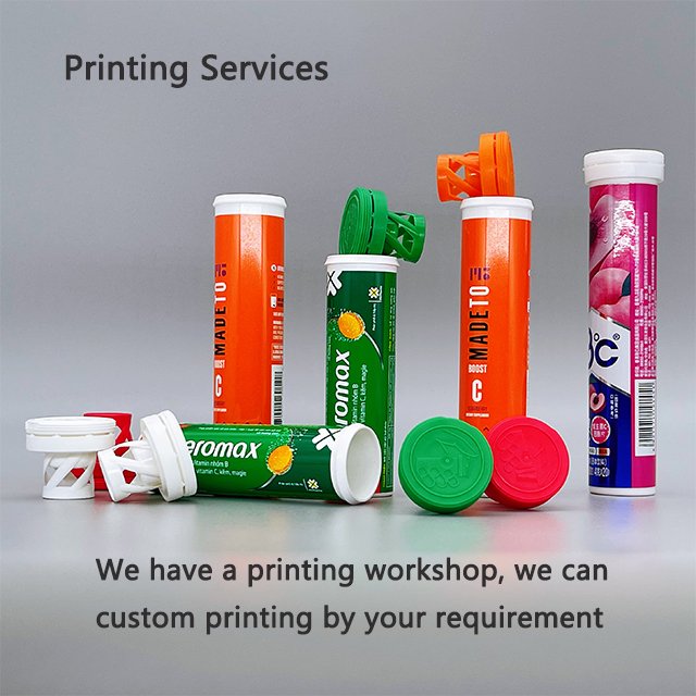 Effervescent Tubes and Desiccant for Packaging Electrolytes Vitamin B Healthcare Supplement Container Cheap Plastic PE Medicine