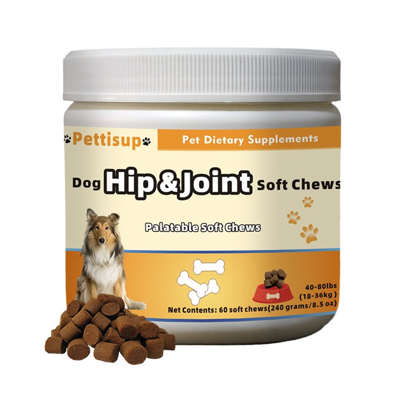 Dog Joint Soft Chews Pet Health Supplements Hip and Joint Care Nutrition Supplements for Dogs Joint Support Pain Relief Dog Food