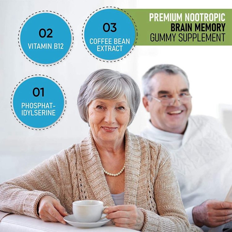 Wholesale Support Focus Enhance Memory Nootropics Brain Booster Supplement Brain Gummies